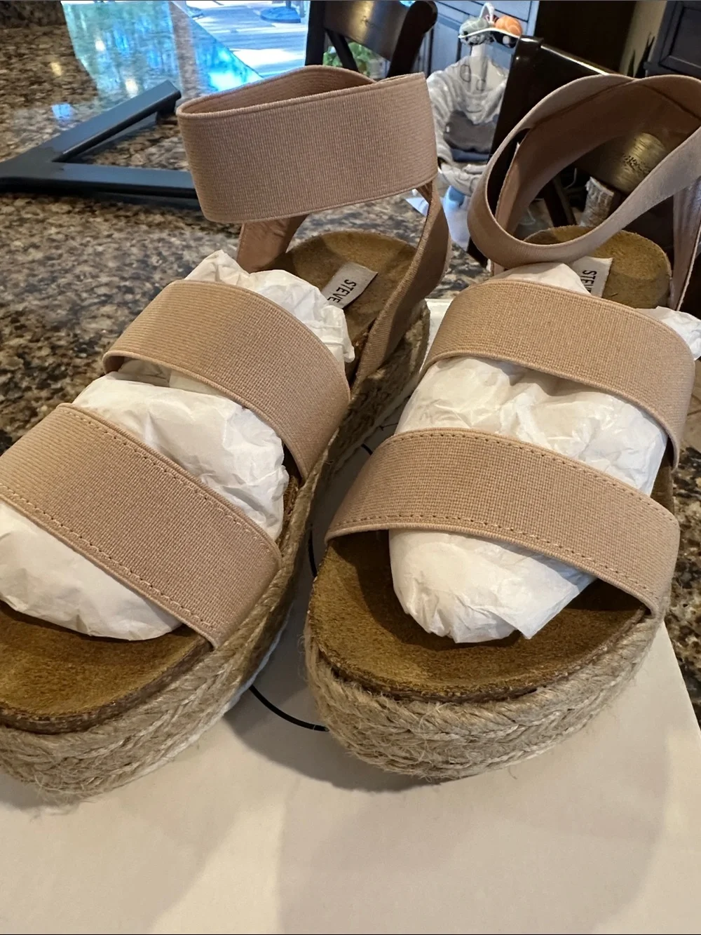 Steve Madden Blush Espadrille Platform Sandal